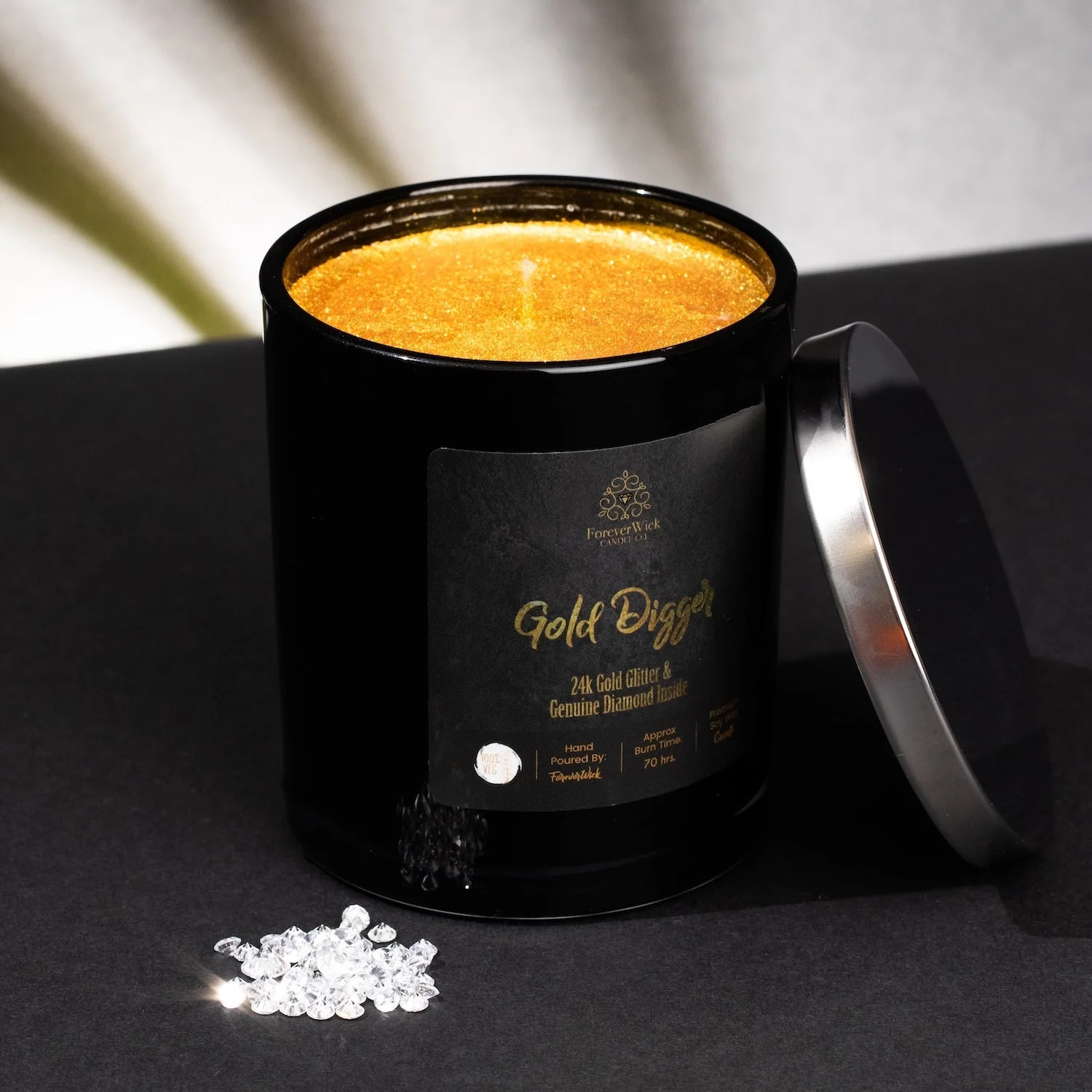 24K Gold Digger Diamond Candle - Image 7