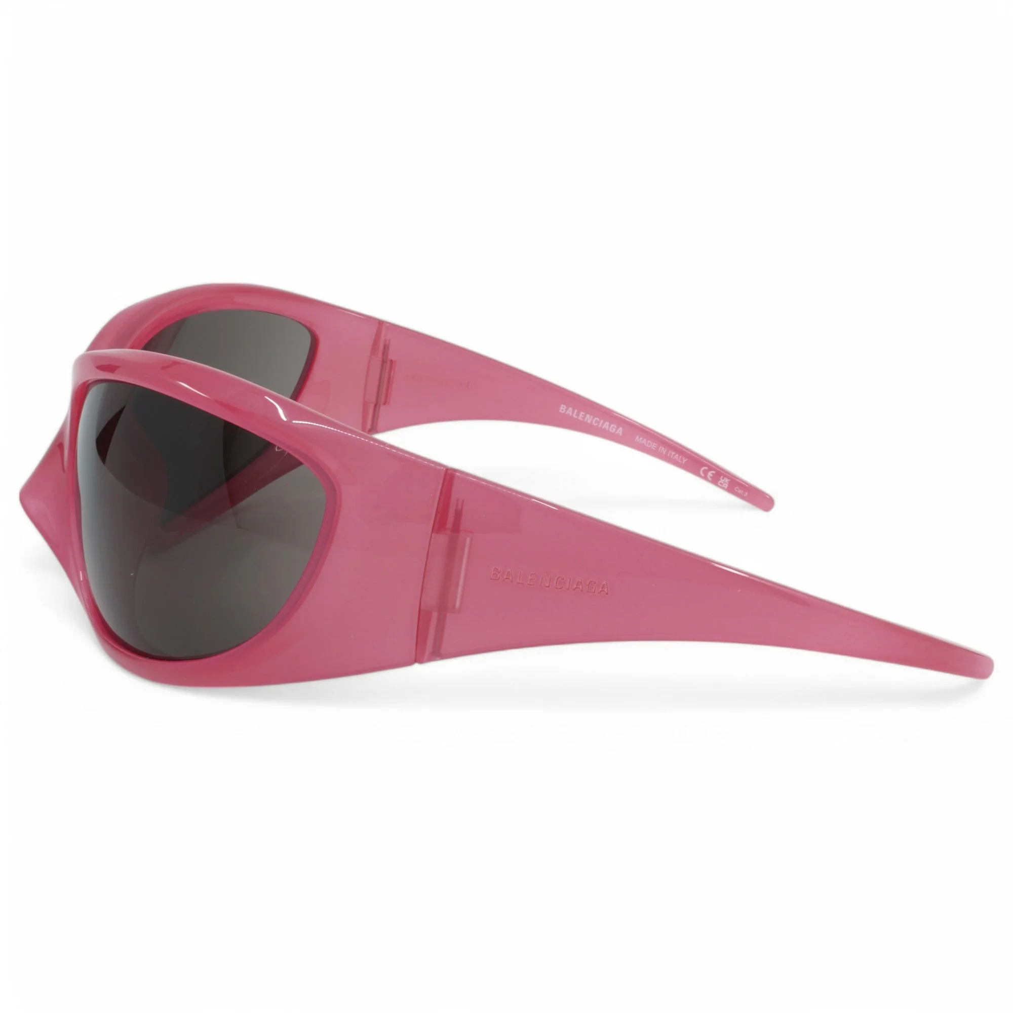 Unisex Balenciaga Cat Eye Sunglasses - Pink - Image 3