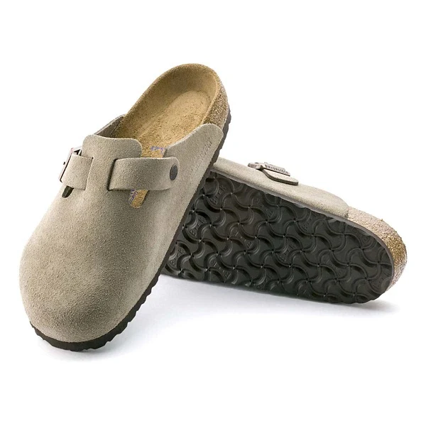 Birkenstock Boston Soft Footbed Suede Leather Clogs - Image 34