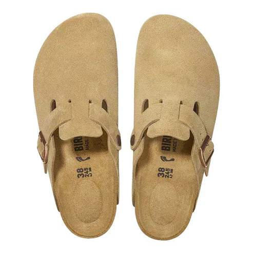 Birkenstock Boston Soft Footbed Suede Leather Clogs - Image 8