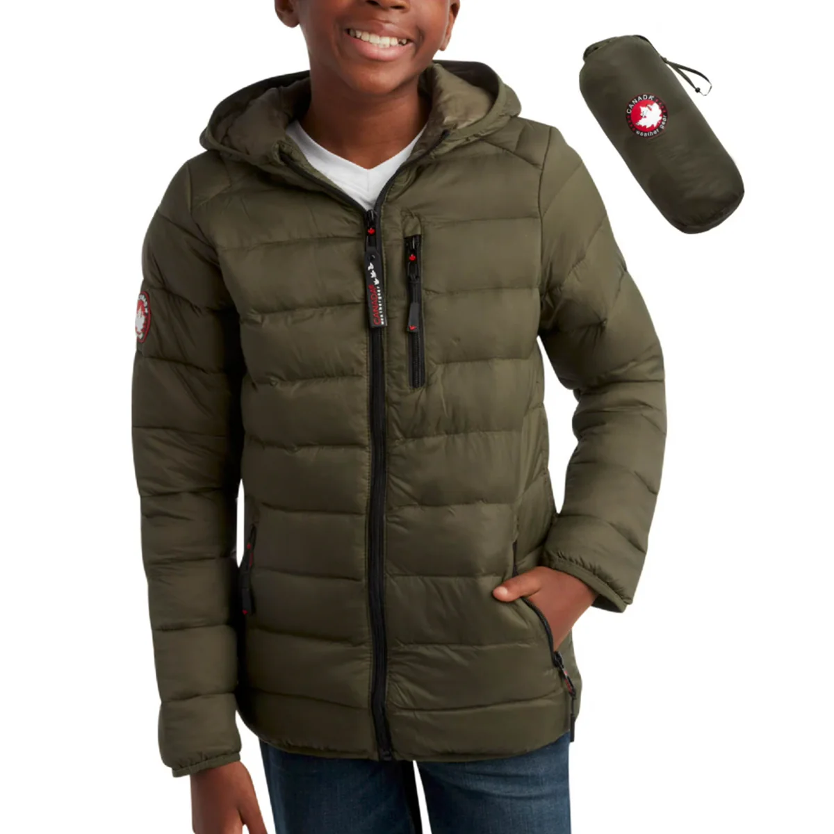 Canada Weather Gear Boy's Packable Jacket - Image 11