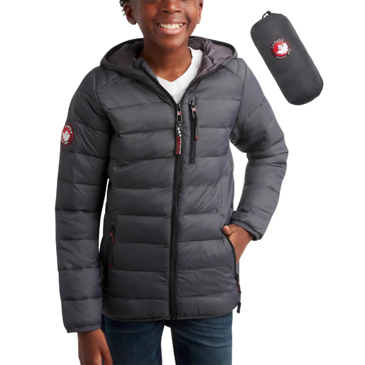 Canada Weather Gear Boy's Packable Jacket - Image 7