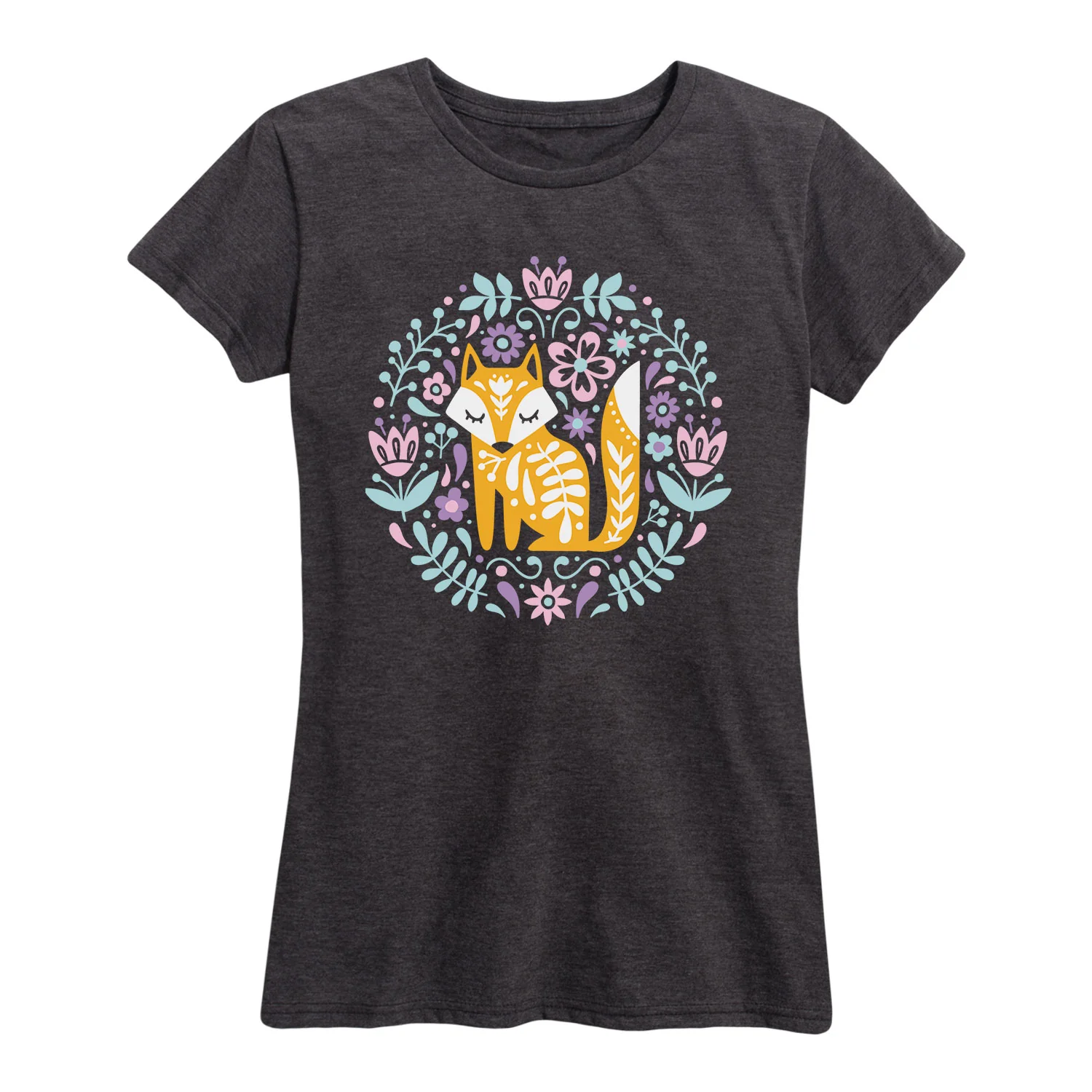 Instant Message - Spring Scandinavian Fox - Women's Short Sleeve Graphic T-shirt - Image 3