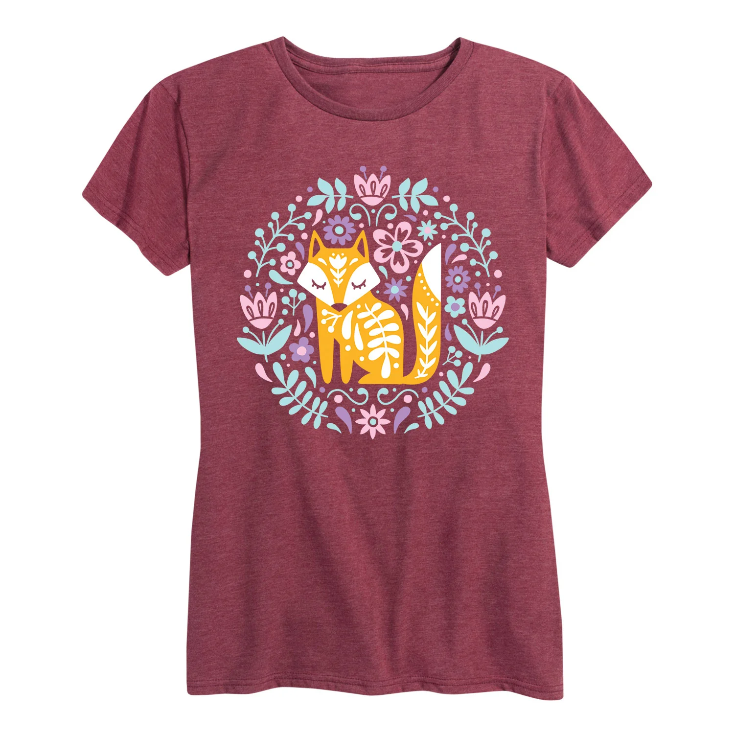Instant Message - Spring Scandinavian Fox - Women's Short Sleeve Graphic T-shirt - Image 5