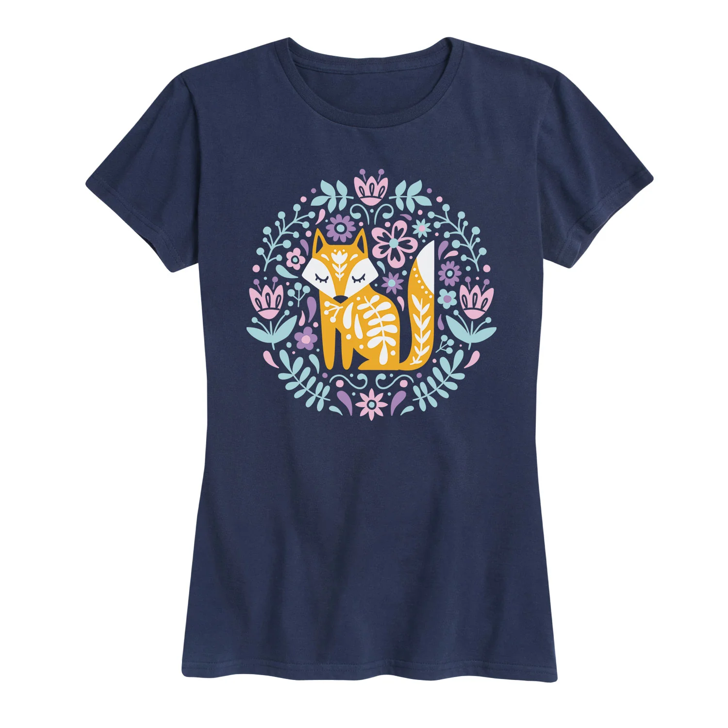 Instant Message - Spring Scandinavian Fox - Women's Short Sleeve Graphic T-shirt - Image 6