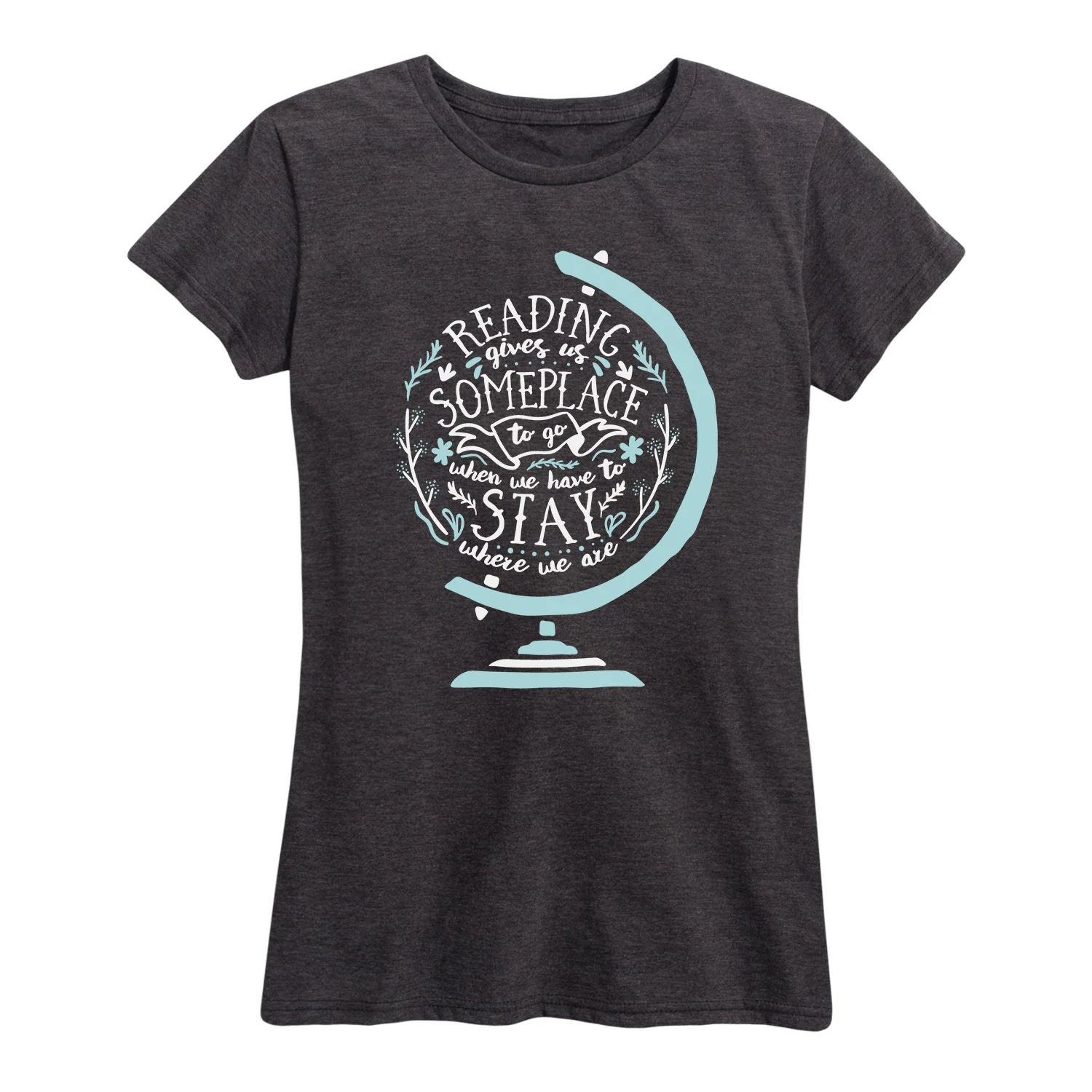 Instant Message - Reading Gives us Someplace - Women's Short Sleeve Graphic T-shirt - Image 3