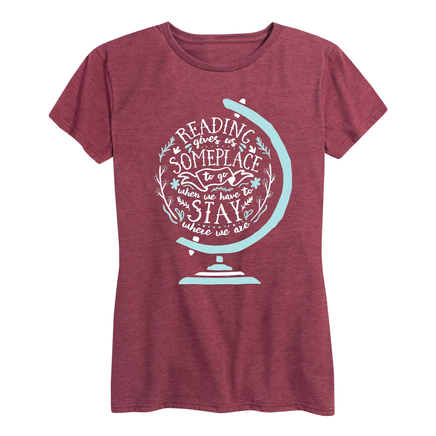 Instant Message - Reading Gives us Someplace - Women's Short Sleeve Graphic T-shirt - Image 4