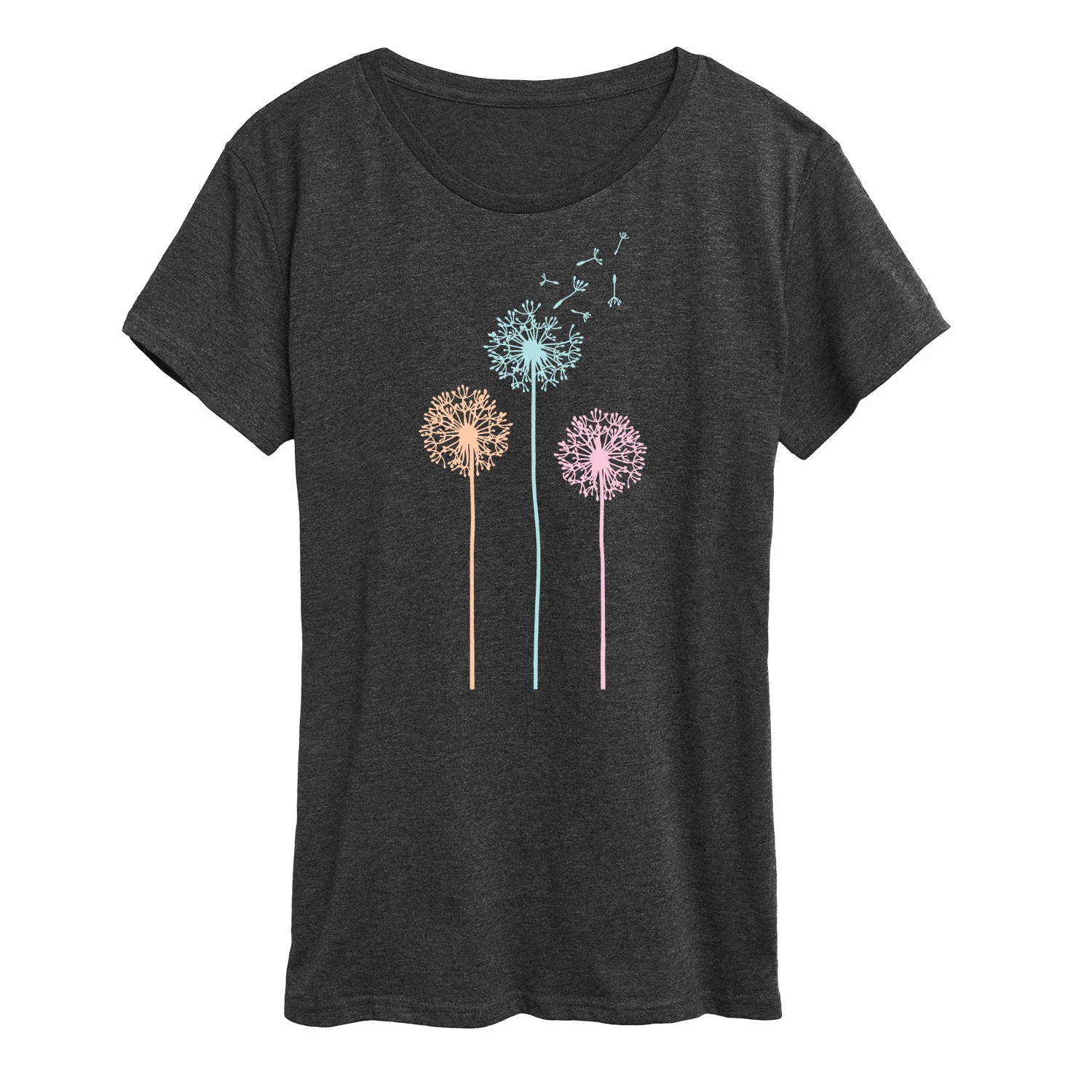 Instant Message - Pastel Dandelions - Women's Short Sleeve Graphic T-shirt - Image 3