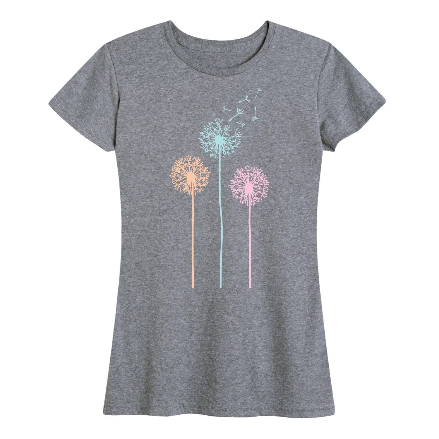 Instant Message - Pastel Dandelions - Women's Short Sleeve Graphic T-shirt - Image 4