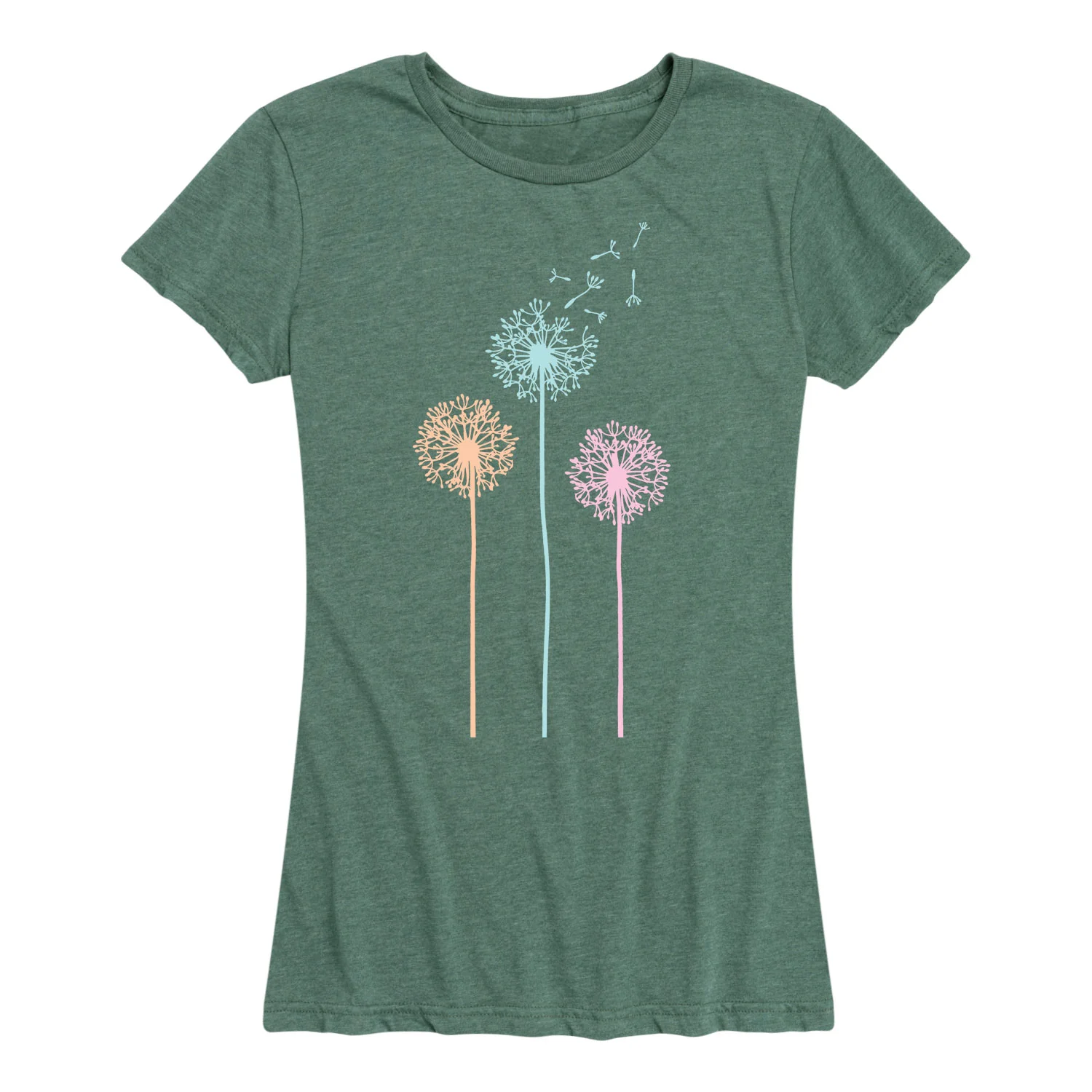 Instant Message - Pastel Dandelions - Women's Short Sleeve Graphic T-shirt - Image 5