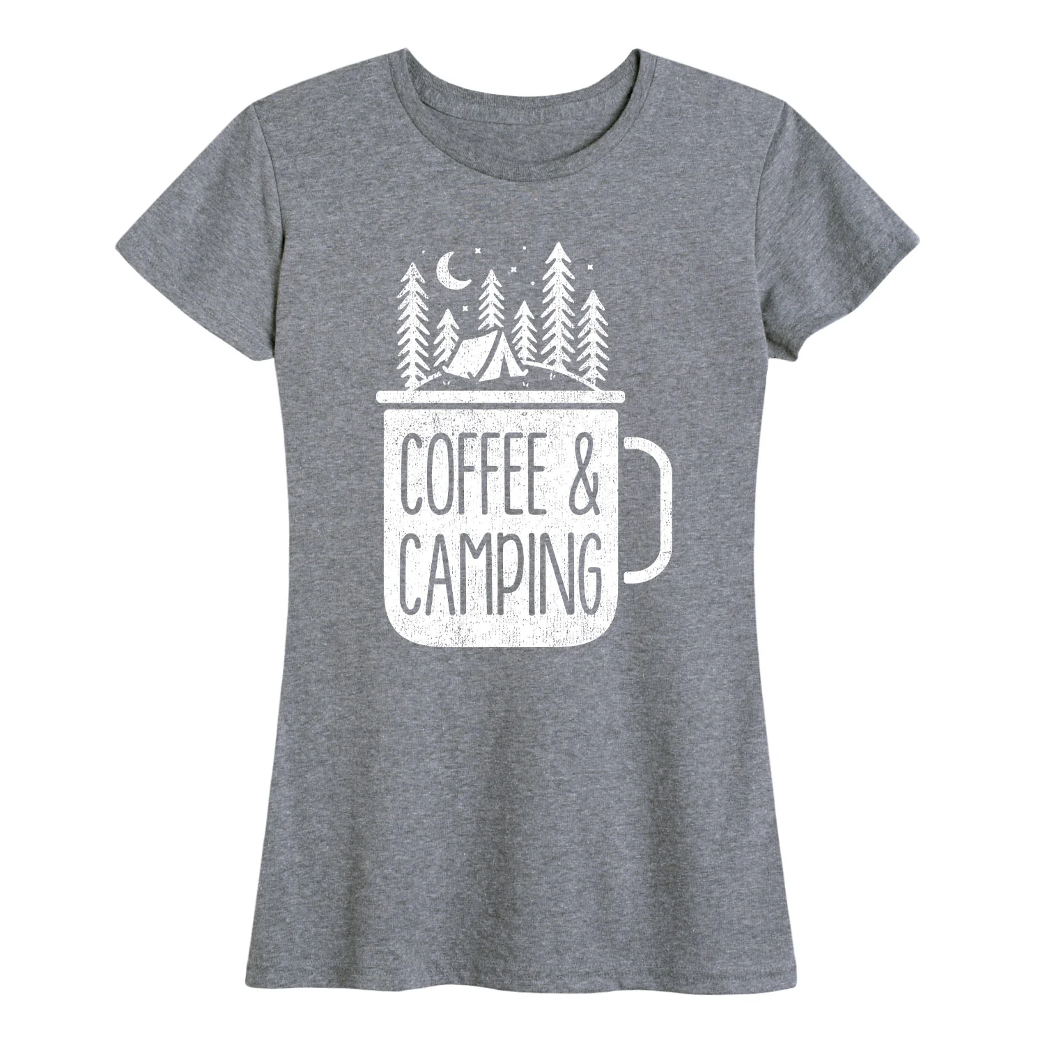 Instant Message - Coffee And Camping - Women's Short Sleeve Graphic T-Shirt - Image 4