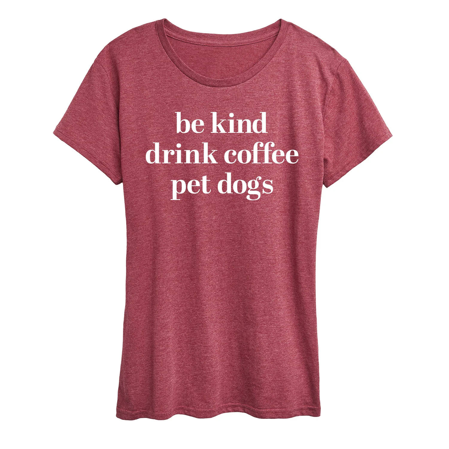 Instant Message - Be Kind Drink Coffee Pet Dogs - Women's Short Sleeve Graphic T-Shirt - Image 5