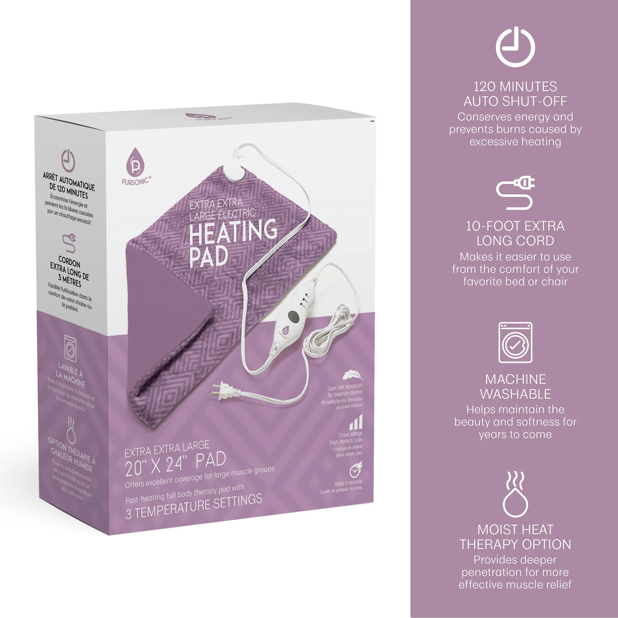 Pursonic Extra Extra Large Electric Heating Pad - Image 10