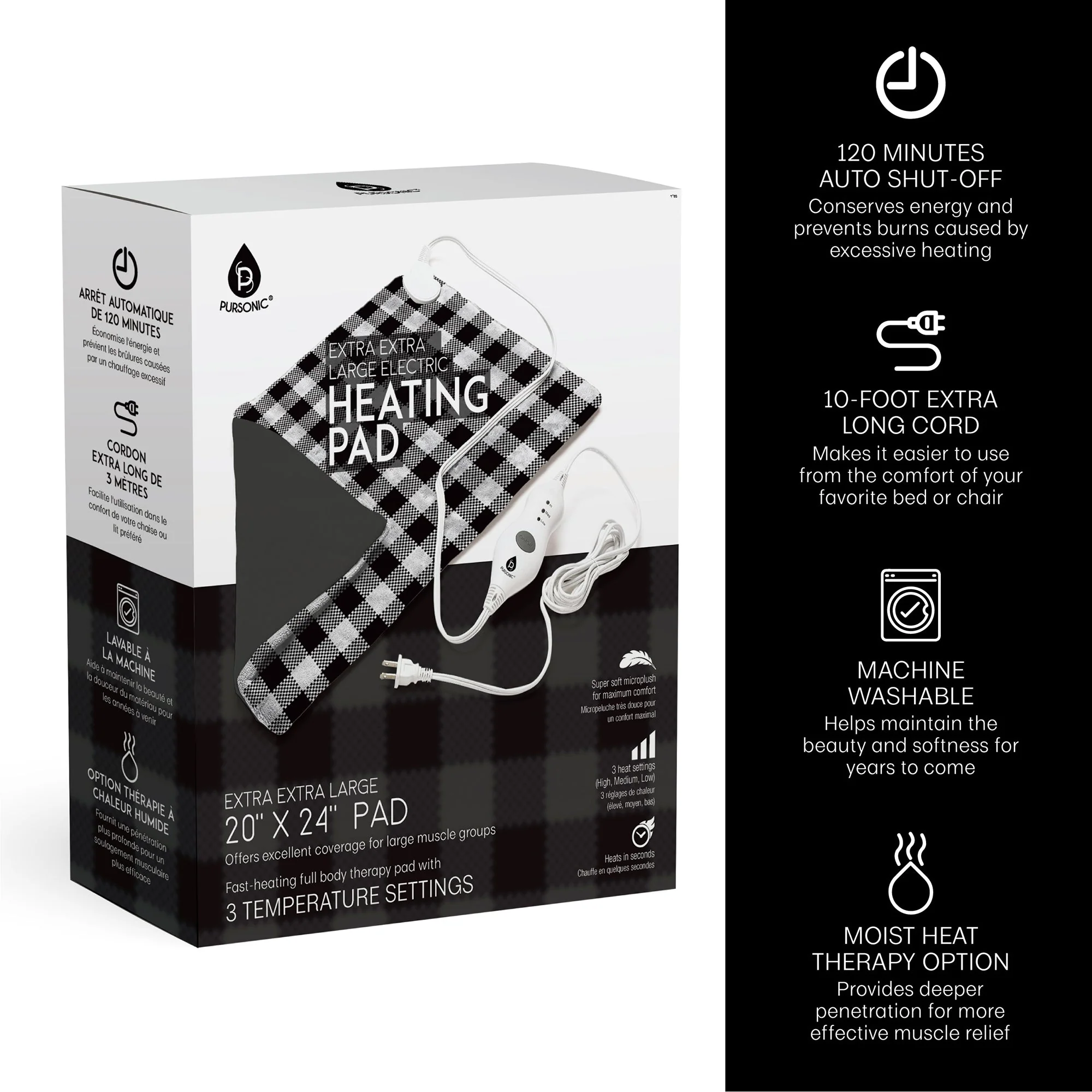 Pursonic Extra Extra Large Electric Heating Pad - Image 17