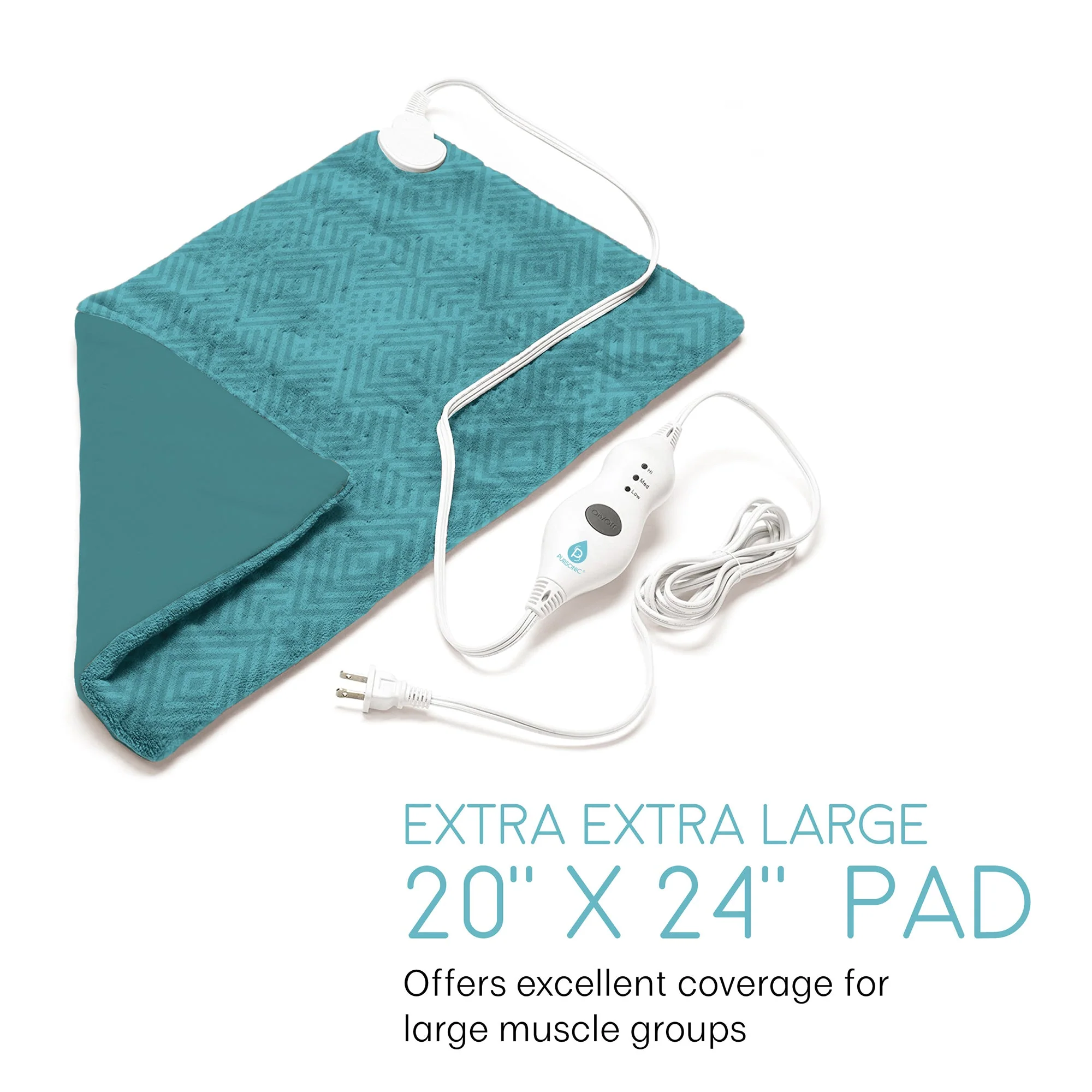 Pursonic Extra Extra Large Electric Heating Pad - Image 4