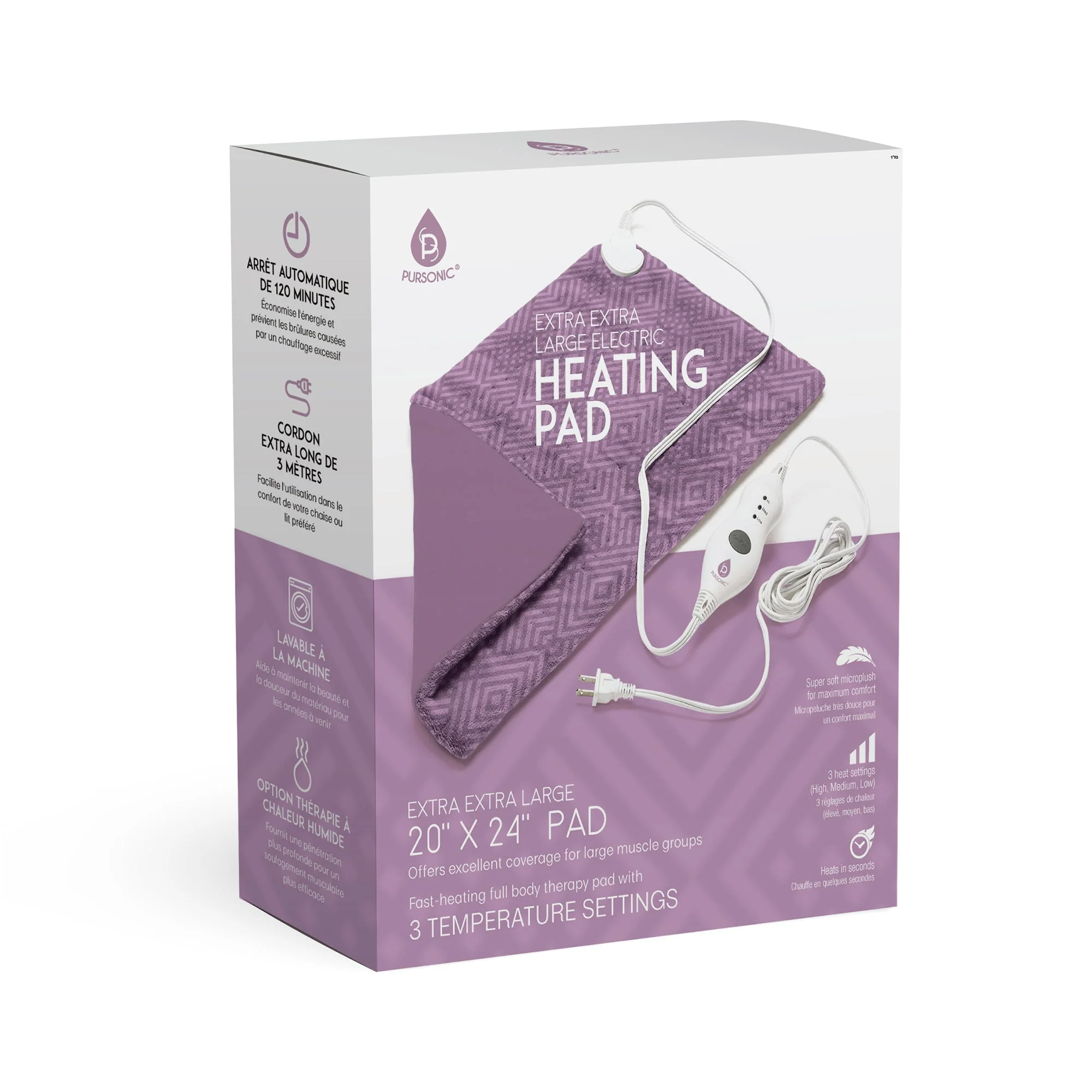 Pursonic Extra Extra Large Electric Heating Pad - Image 7