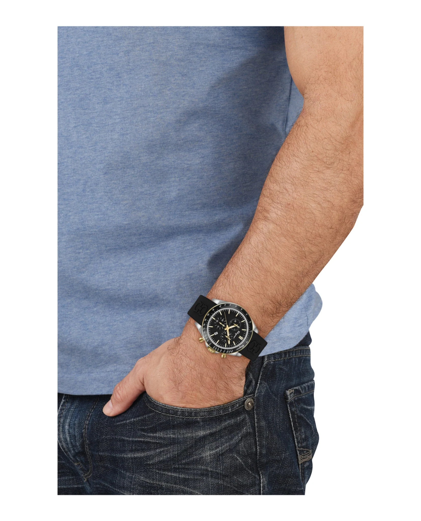 Ferragamo Urban Chrono Silicone Watch - Image 5