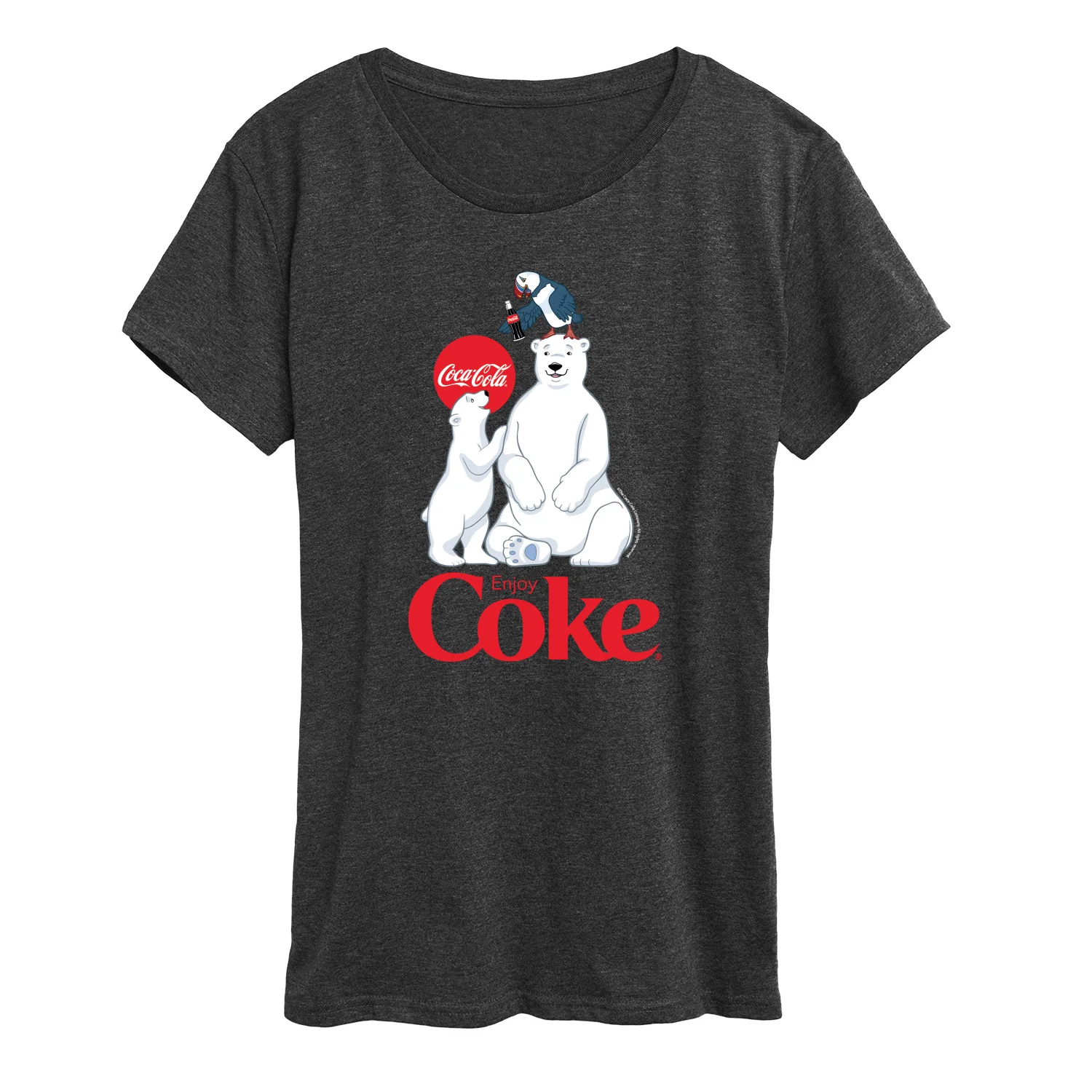 Coca-Cola - Polar Bears And Puffin - Women's Short Sleeve Graphic T-Shirt - Image 3