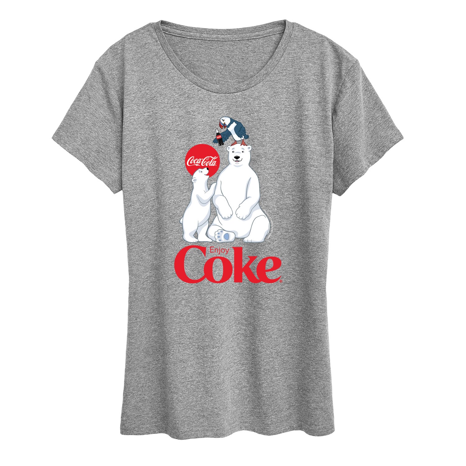 Coca-Cola - Polar Bears And Puffin - Women's Short Sleeve Graphic T-Shirt - Image 4