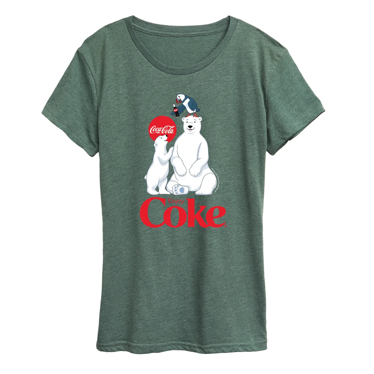 Coca-Cola - Polar Bears And Puffin - Women's Short Sleeve Graphic T-Shirt - Image 5