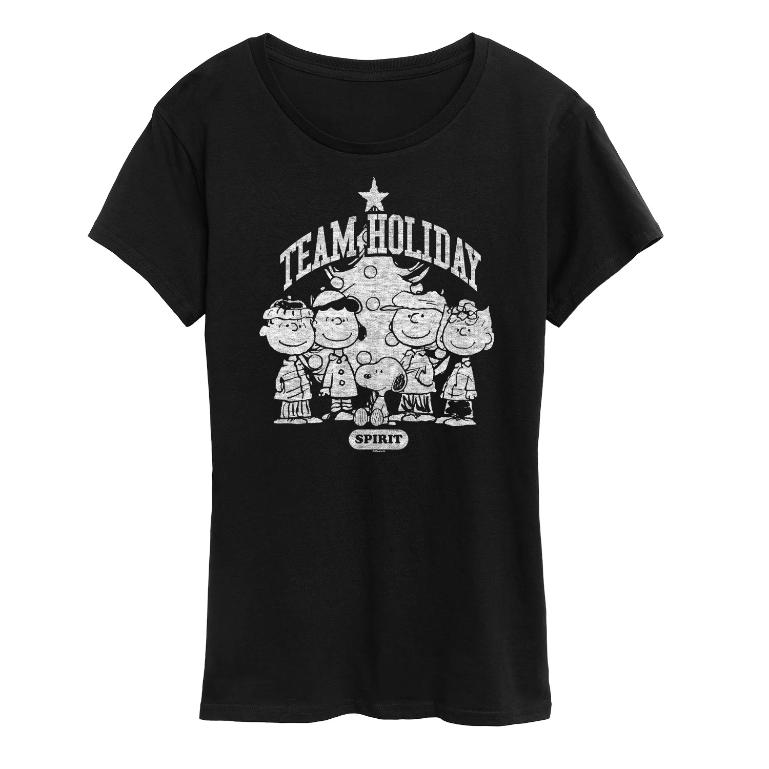 Peanuts - Snoopy And Friends Team Holiday Spirit - Women's Short Sleeve Graphic T-Shirt - Image 4