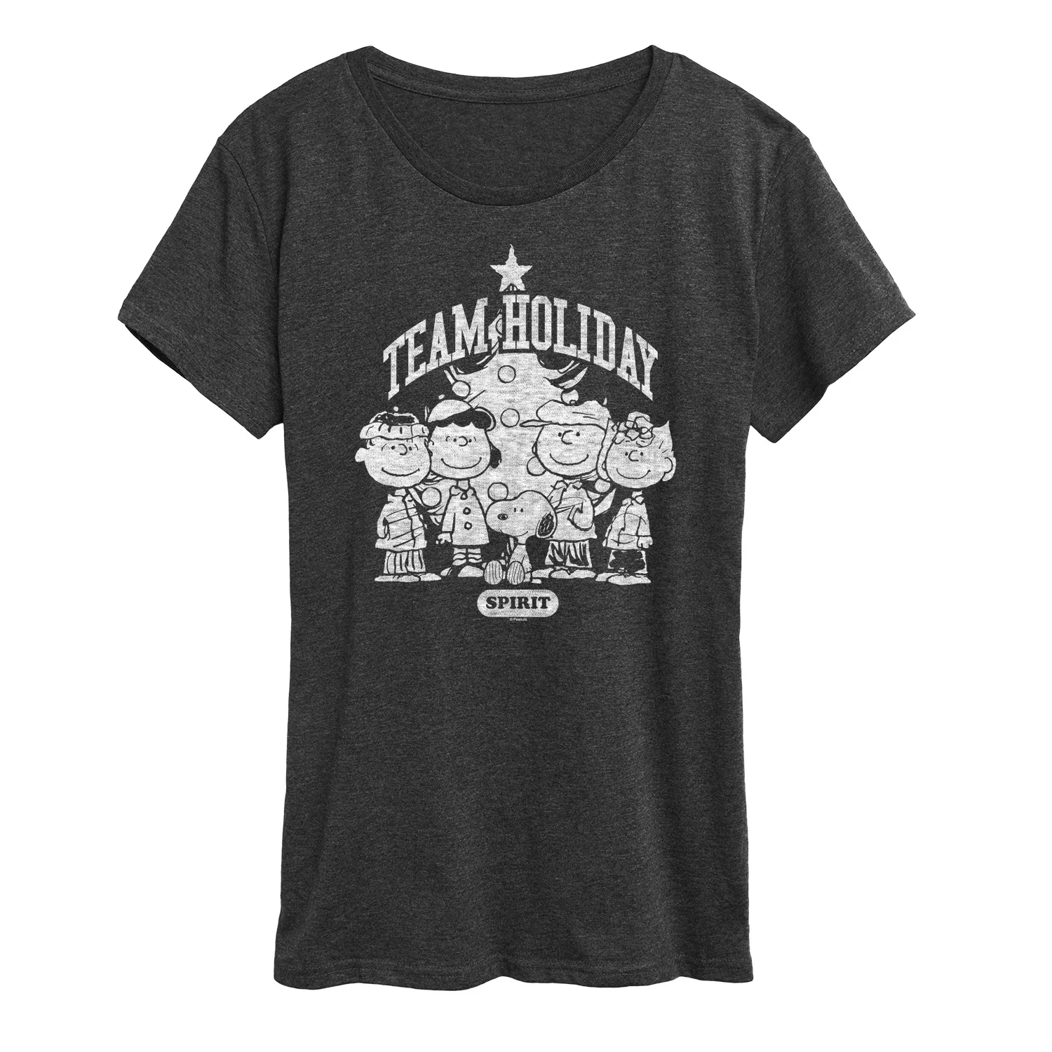 Peanuts - Snoopy And Friends Team Holiday Spirit - Women's Short Sleeve Graphic T-Shirt - Image 6