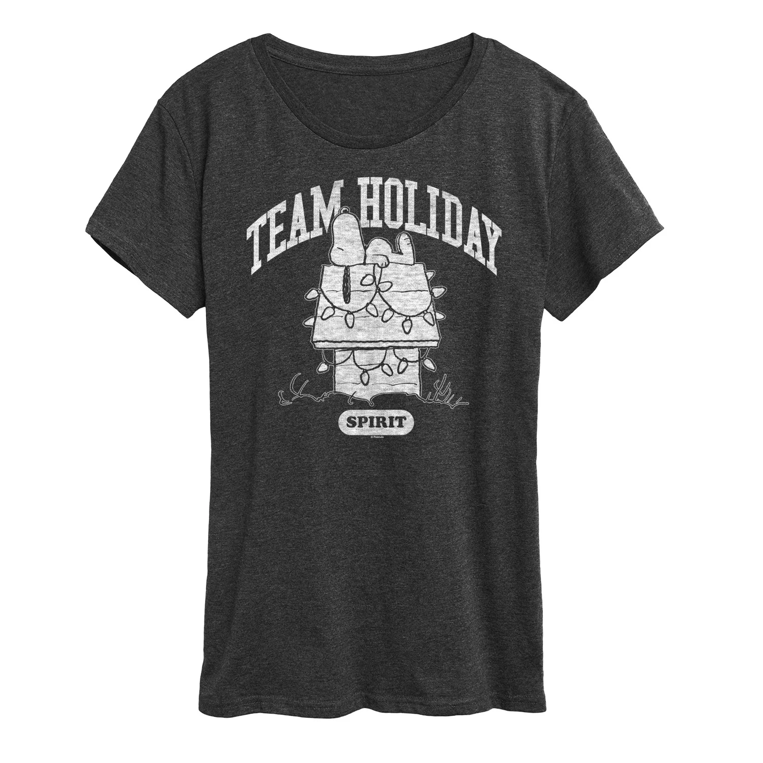 Peanuts - Snoopy Team Holiday Spirit - Women's Short Sleeve Graphic T-Shirt - Image 3