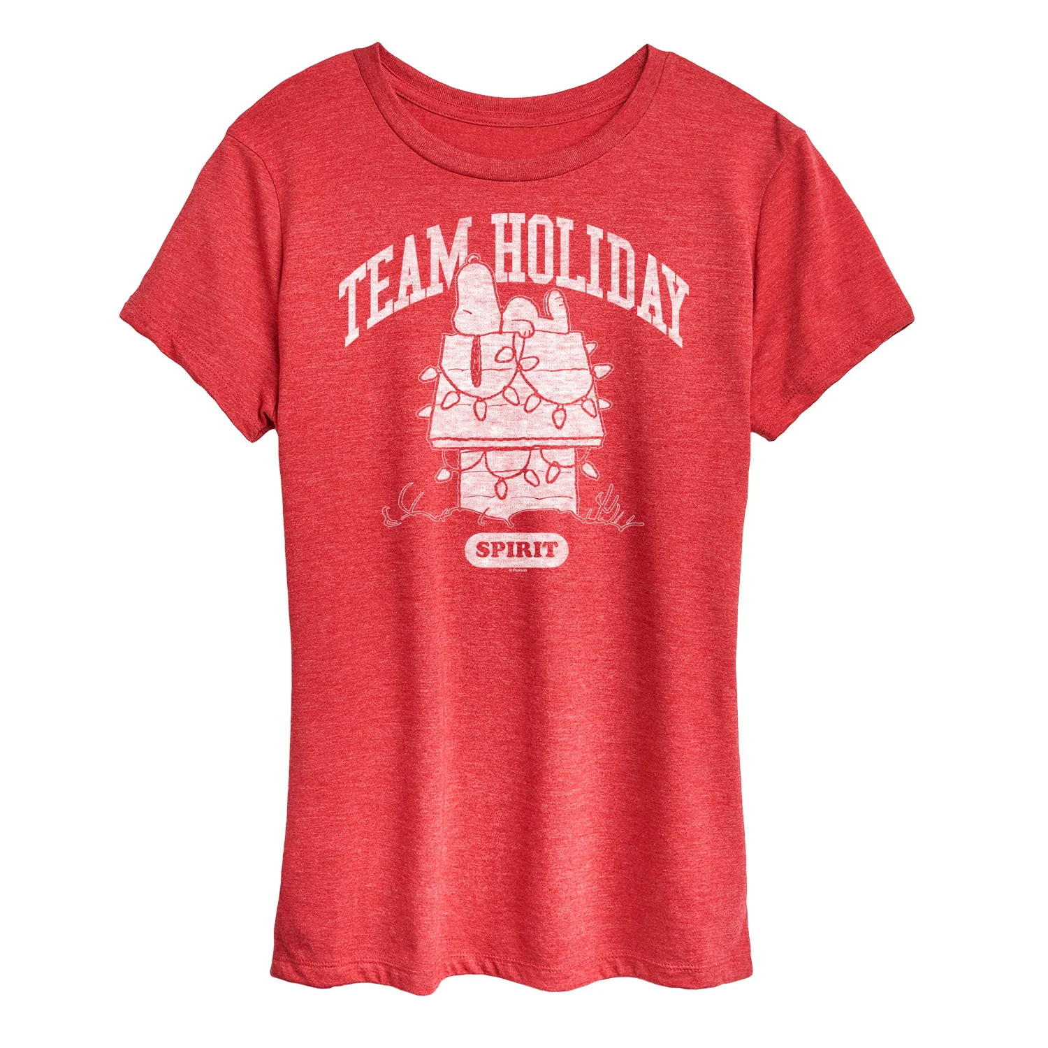 Peanuts - Snoopy Team Holiday Spirit - Women's Short Sleeve Graphic T-Shirt - Image 5