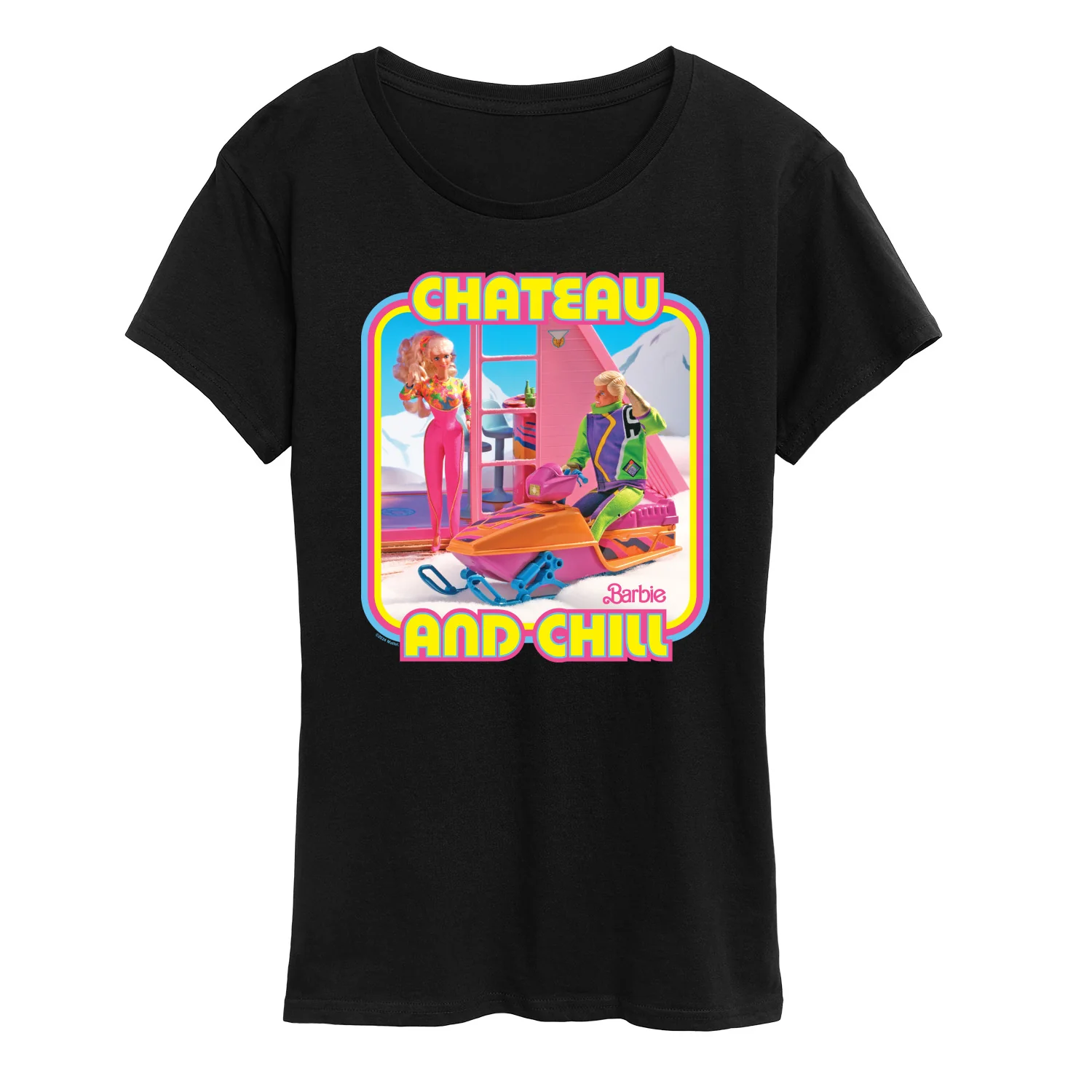 Barbie - Retro Chateau And Chill-Women's Short Sleeve Graphic T-Shirt - Image 3