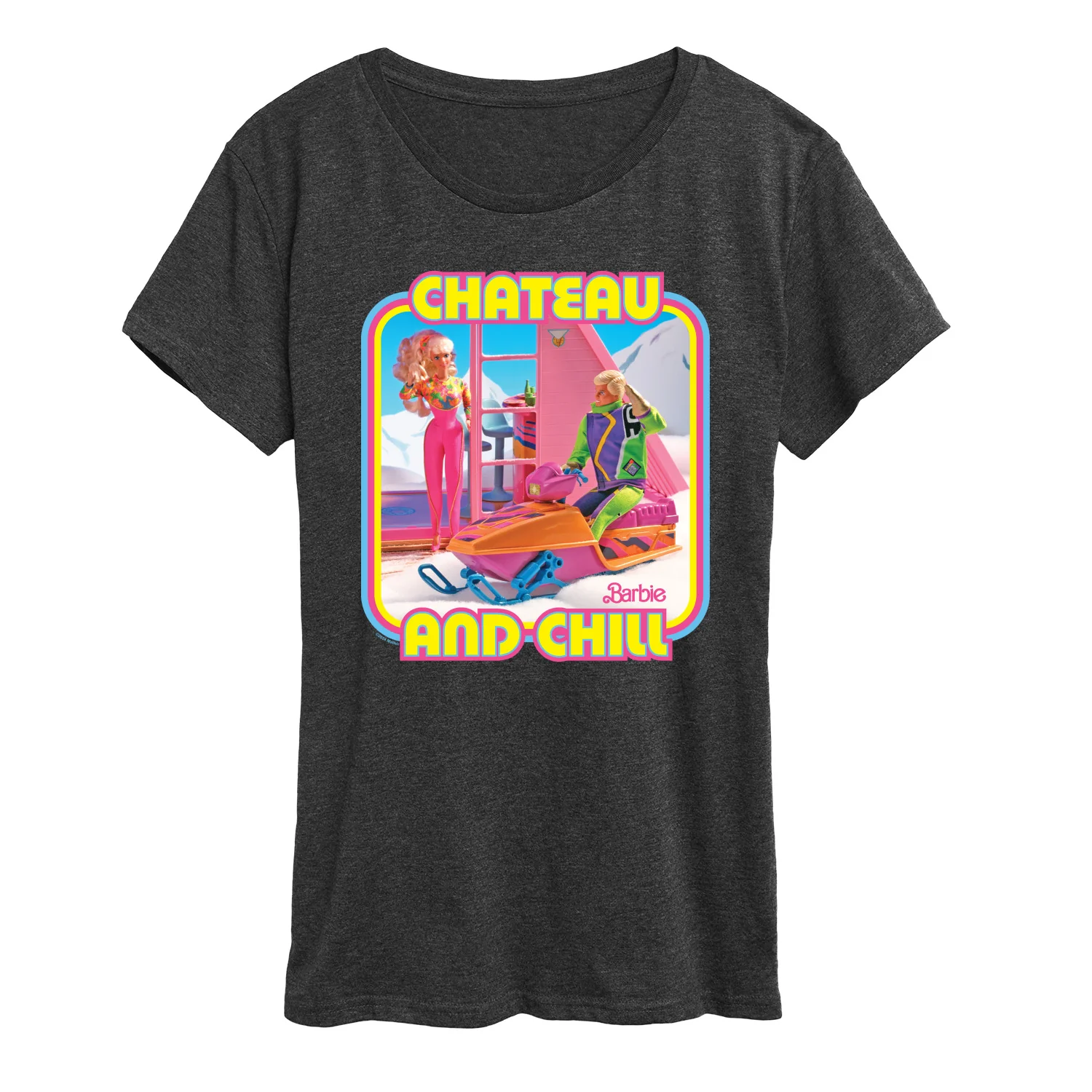 Barbie - Retro Chateau And Chill-Women's Short Sleeve Graphic T-Shirt - Image 4