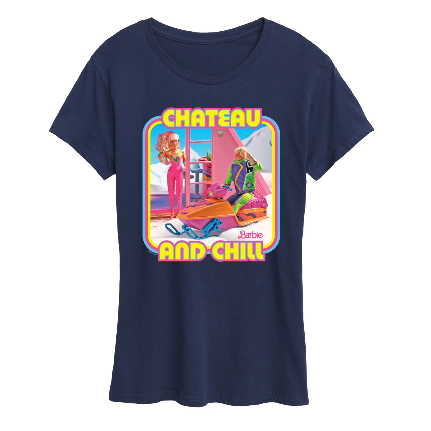 Barbie - Retro Chateau And Chill-Women's Short Sleeve Graphic T-Shirt - Image 7