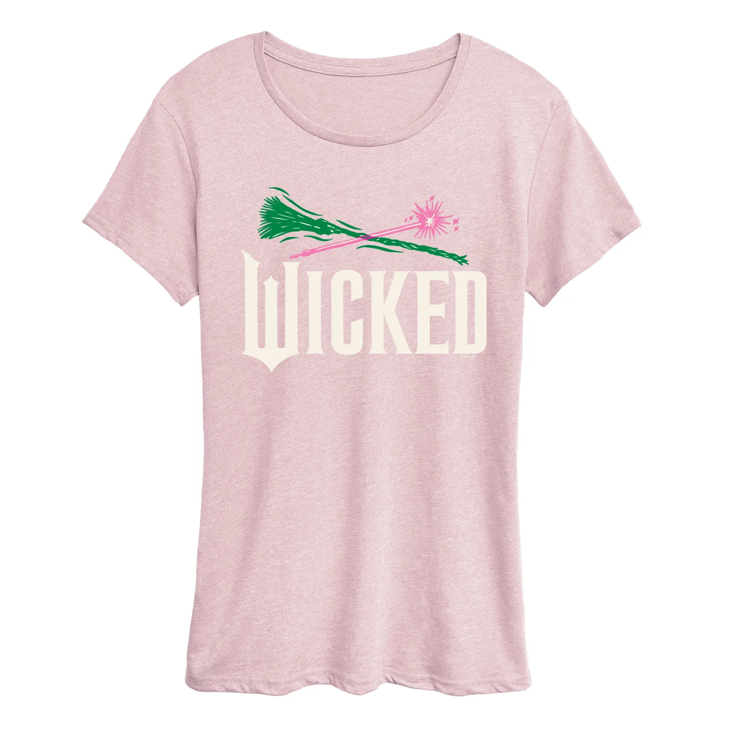 Wicked: Part 2 - Wand And Broomstick Logo - Women's Short Sleeve Graphic T-Shirt - Image 5