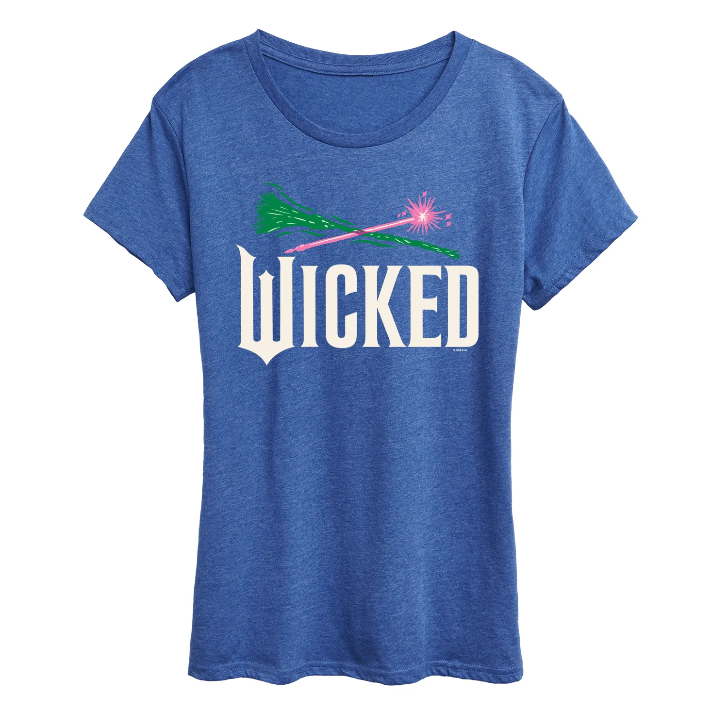 Wicked: Part 2 - Wand And Broomstick Logo - Women's Short Sleeve Graphic T-Shirt - Image 6