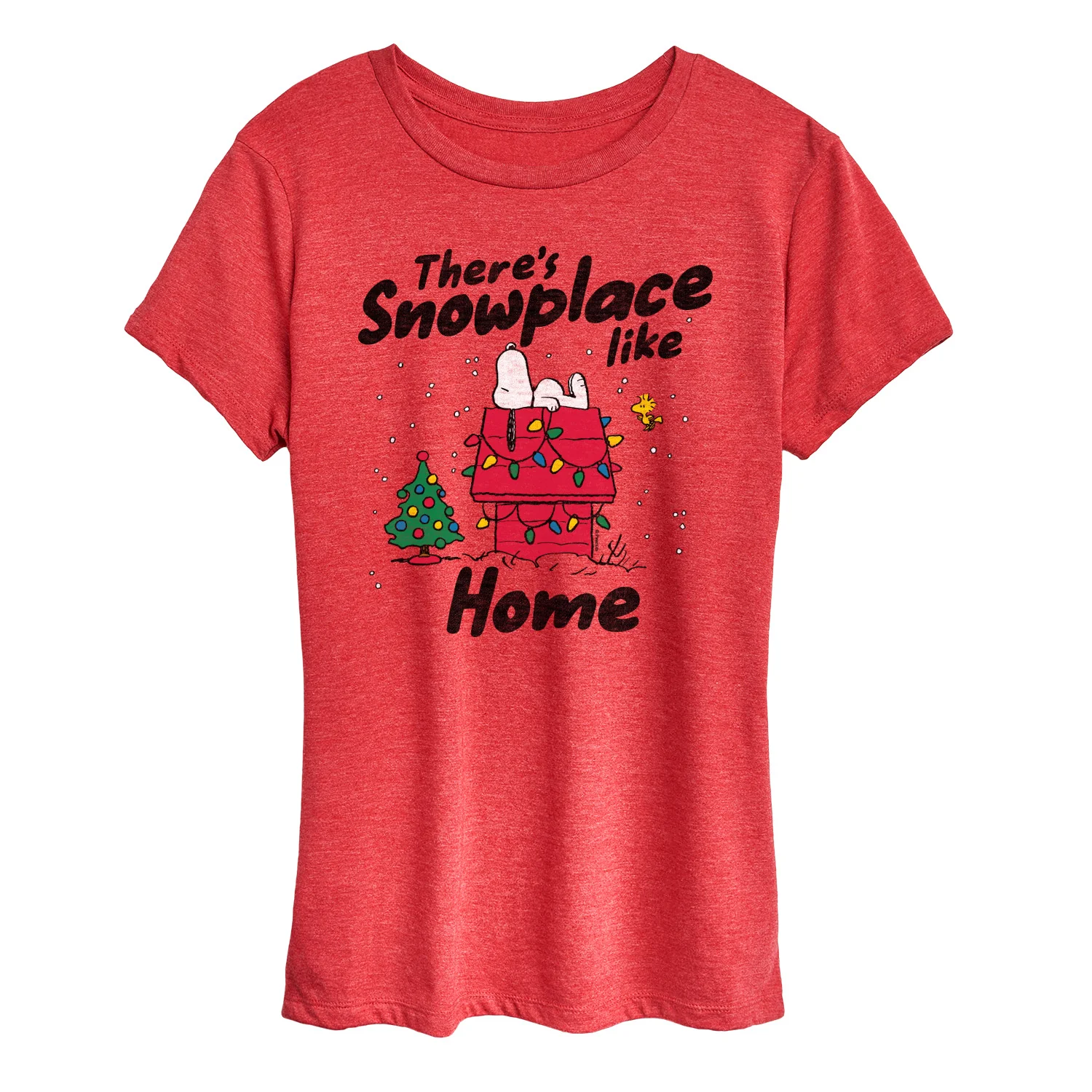 Peanuts - Theres Snowplace Like Home - Women's Short Sleeve Graphic T-Shirt - Image 6