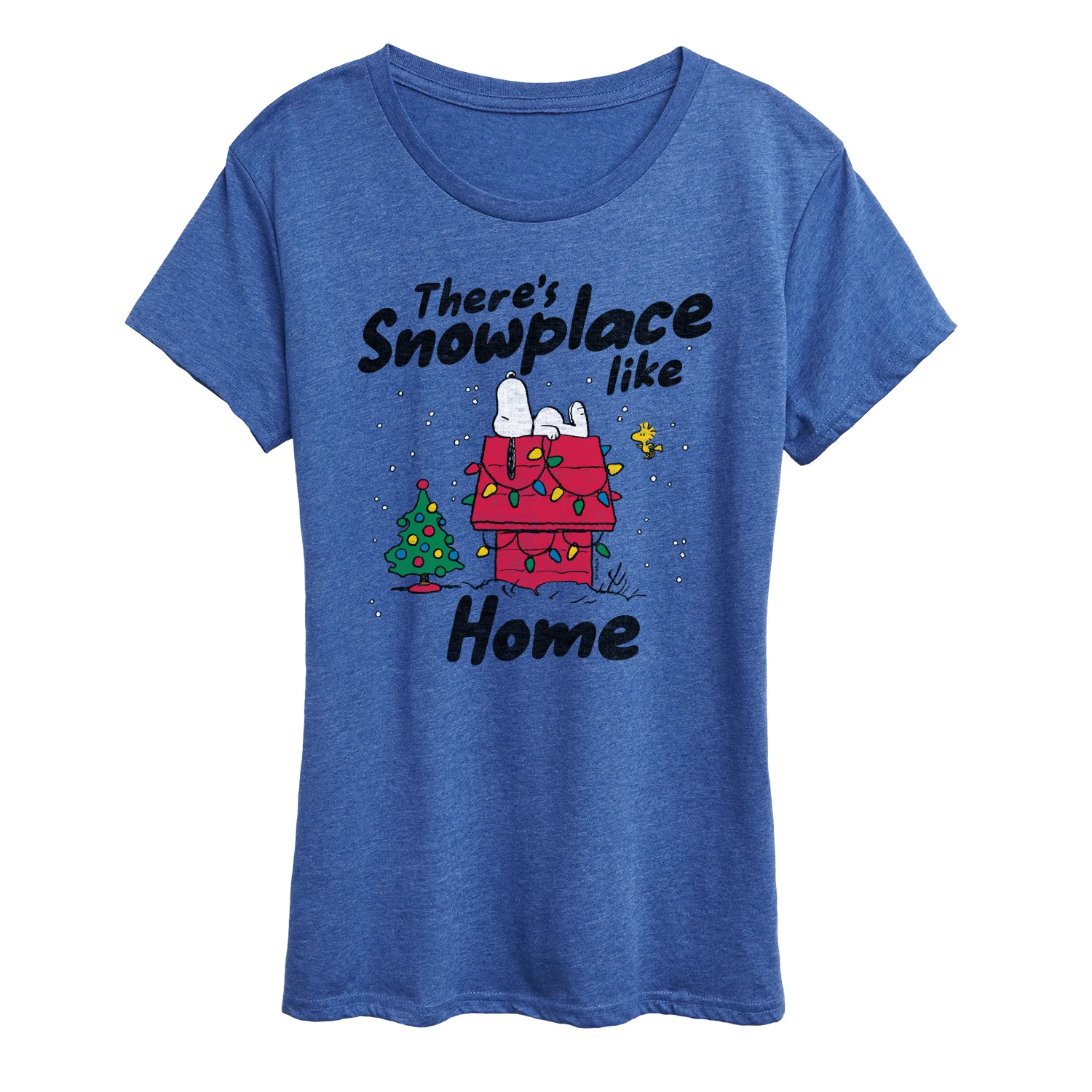 Peanuts - Theres Snowplace Like Home - Women's Short Sleeve Graphic T-Shirt - Image 7