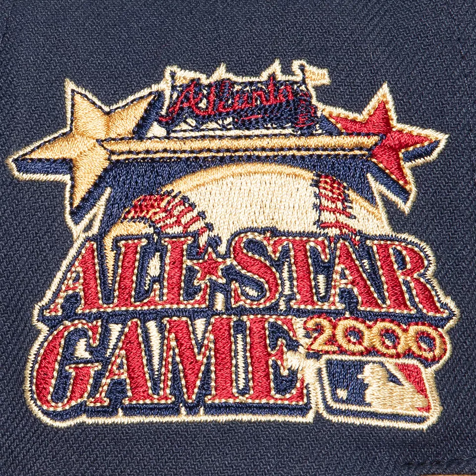 Men's Mitchell & Ness MLB Work It Snapback Braves - Navy - Image 3