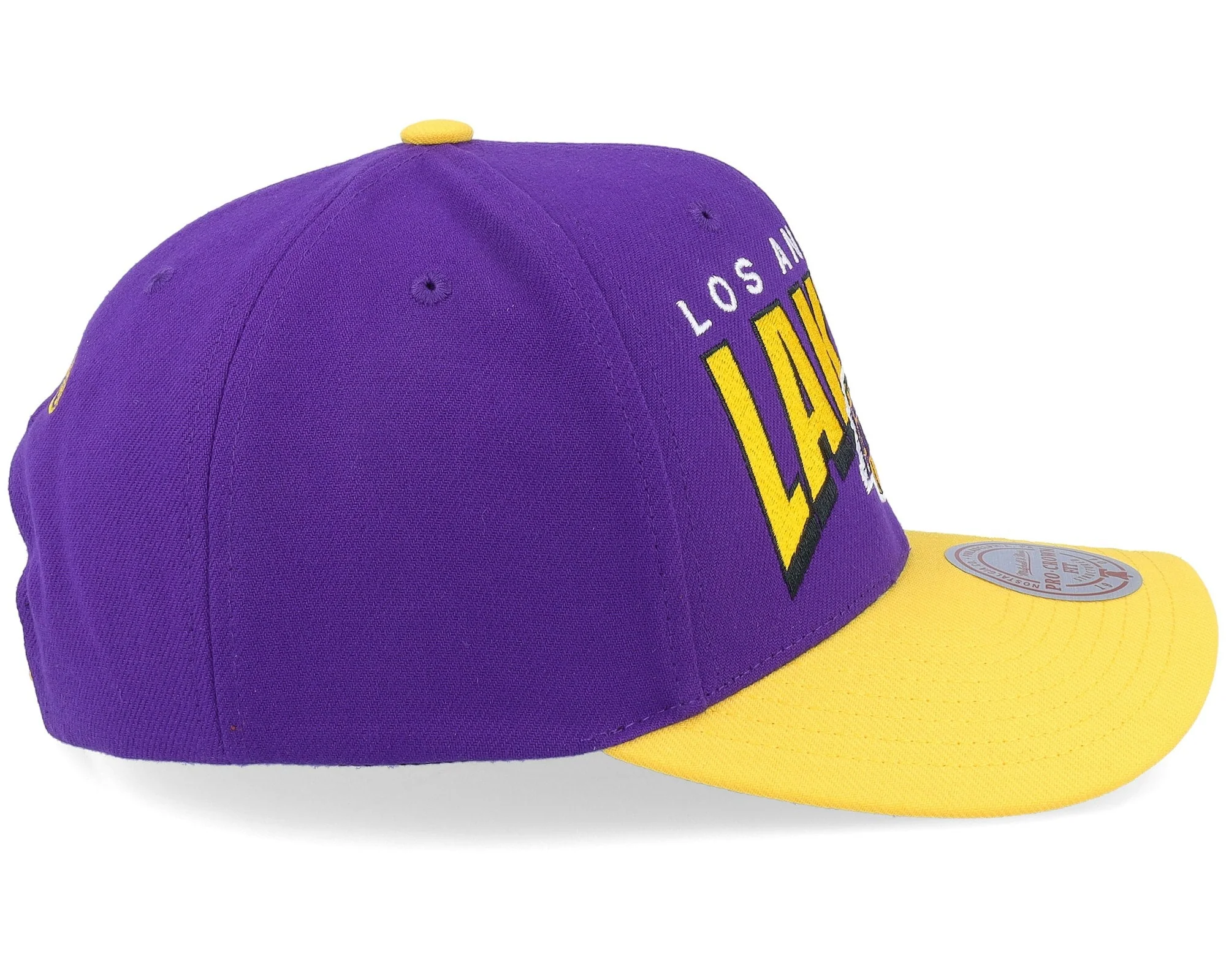 Men's Mitchell & Ness NBA Boom Text Pro Snapback Lakers - Purple - Image 4