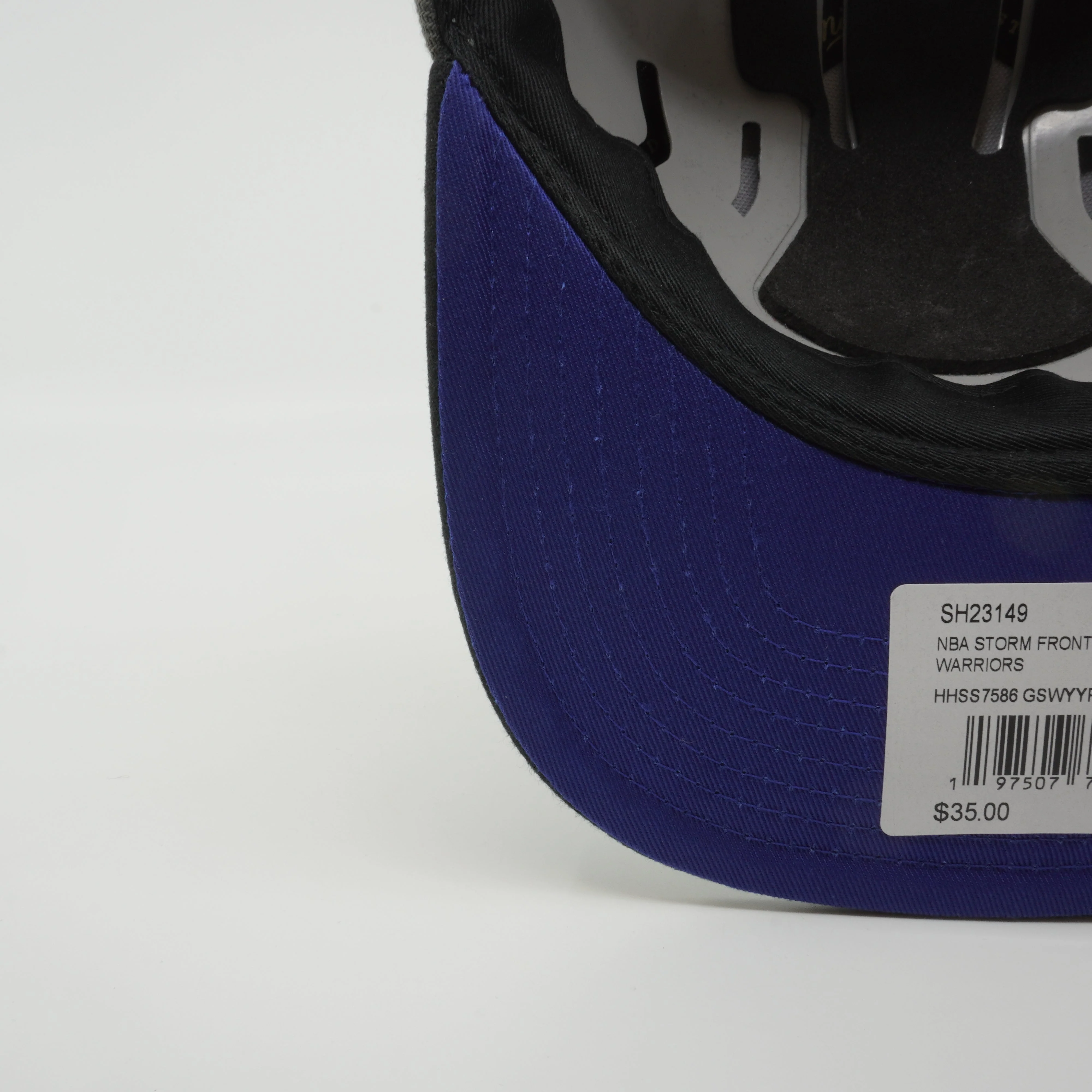 Men's Mitchell & Ness NBA Storm Front Snapback Hwc Warriors - Grey - Image 5