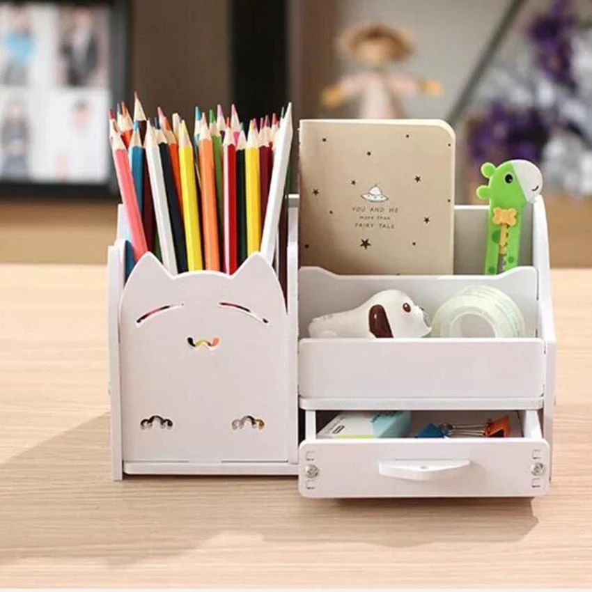 Kore Kawaii Neko Cat Desktop Organizer - Image 3