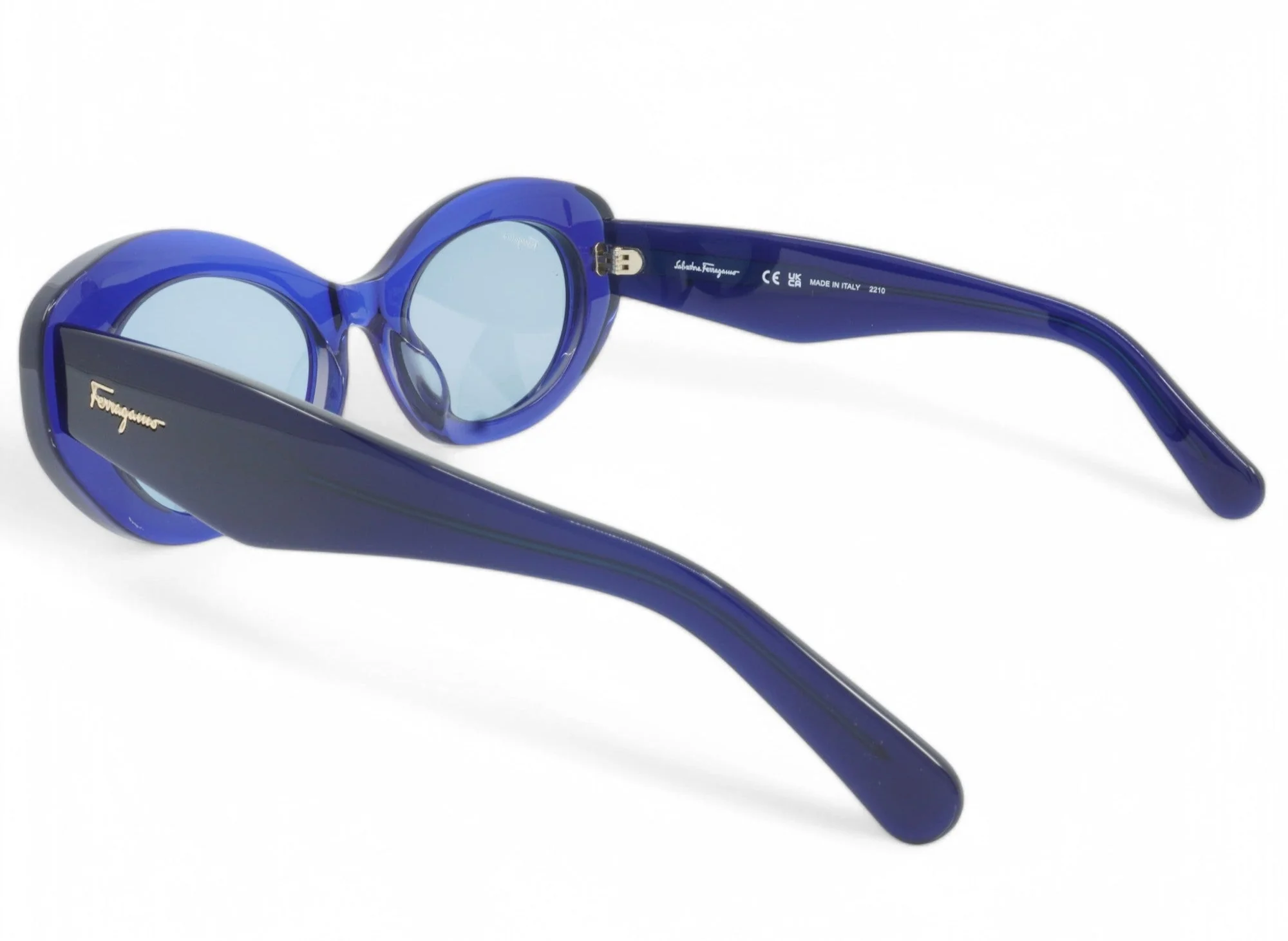 Unisex Salvatore Ferragamo Oval Sunglasses - Image 4