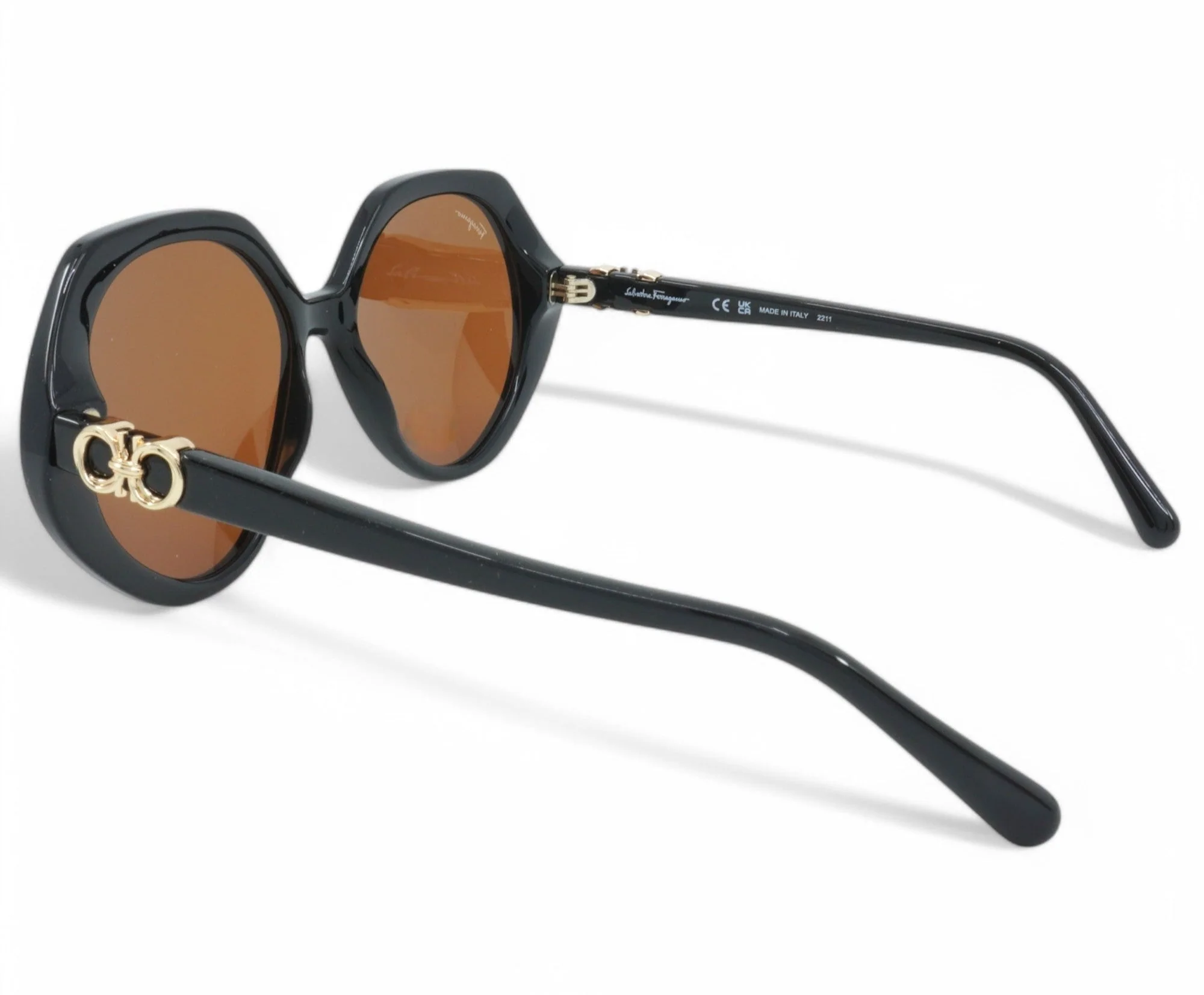 Unisex Salvatore Ferragamo Geometric Sunglasses - Image 3