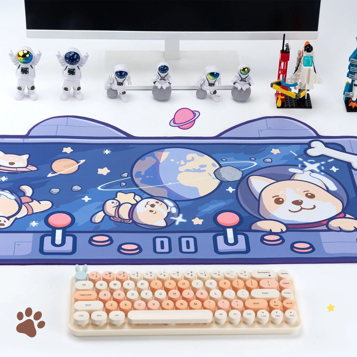 Kore Kawaii Shiba Inu in Space Desk Pad - Image 4